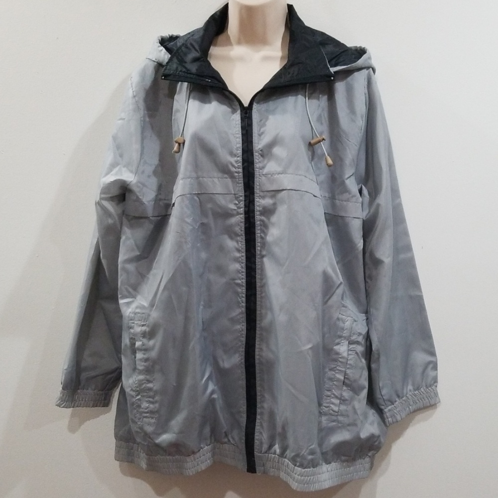 Tudor court by Haband women's gray windbreaker XL